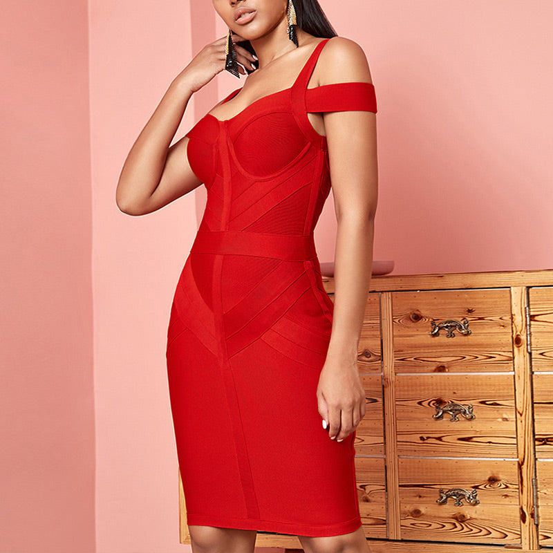 chica sexy Red Maxi Party Dresses miami dresses Formal Dresses For Female - CIVIBUY