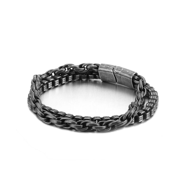Mens Bracelet Stainless Chain and Bracelets for Men Perfect Gift - CIVIBUY