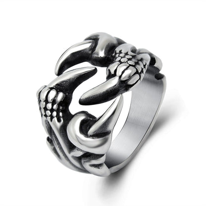 Men's women rings stainless steel Demonic claws ring RRJ-T39 - CIVIBUY