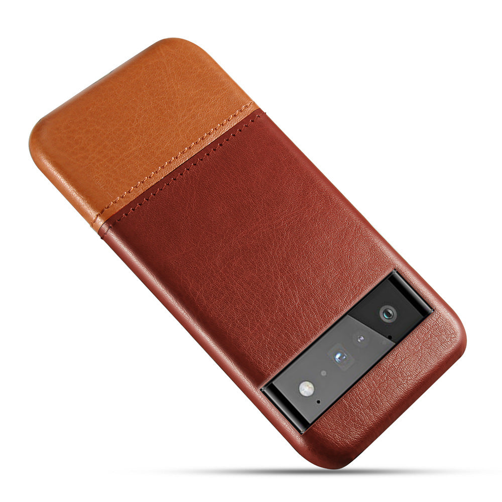 Google Pixel 6 Leather Case Pixel 6 Protective brown Case - CIVIBUY