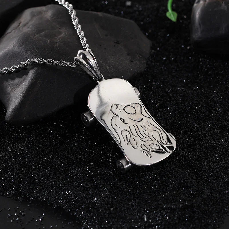Lionhead Scooter Men's Pendant Necklace Q28TK-R36 - CIVIBUY