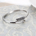 Simple geometric arrow titanium steel women Bracelet - CIVIBUY