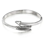 Simple geometric arrow titanium steel women Bracelet - CIVIBUY