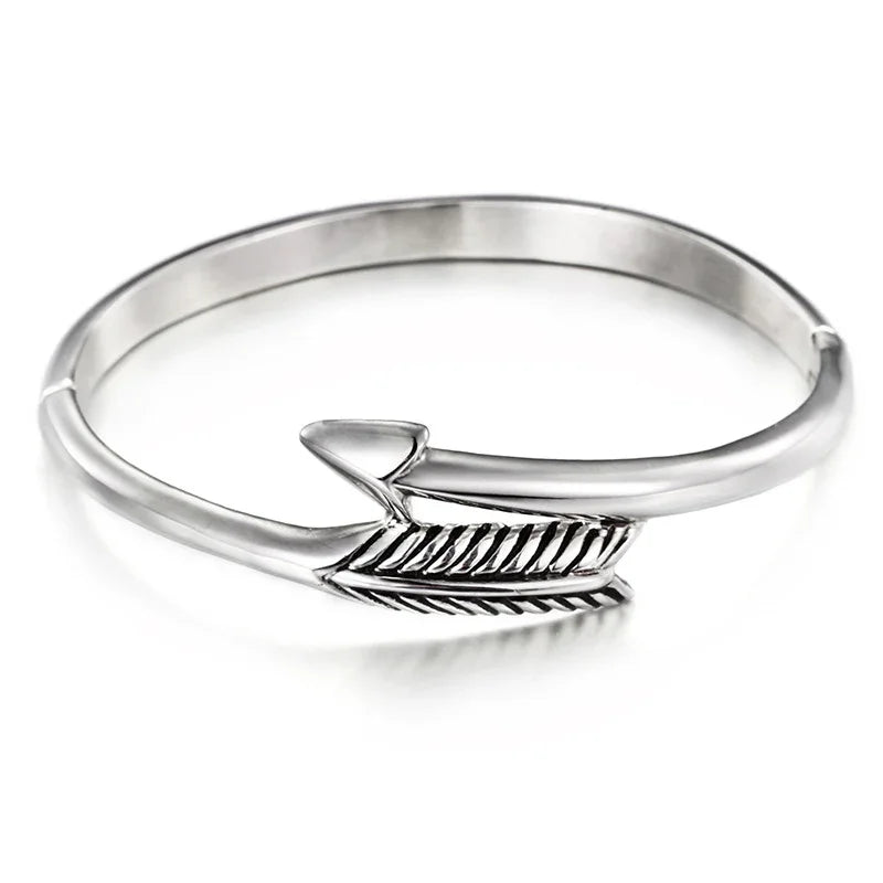 Simple geometric arrow titanium steel women Bracelet - CIVIBUY