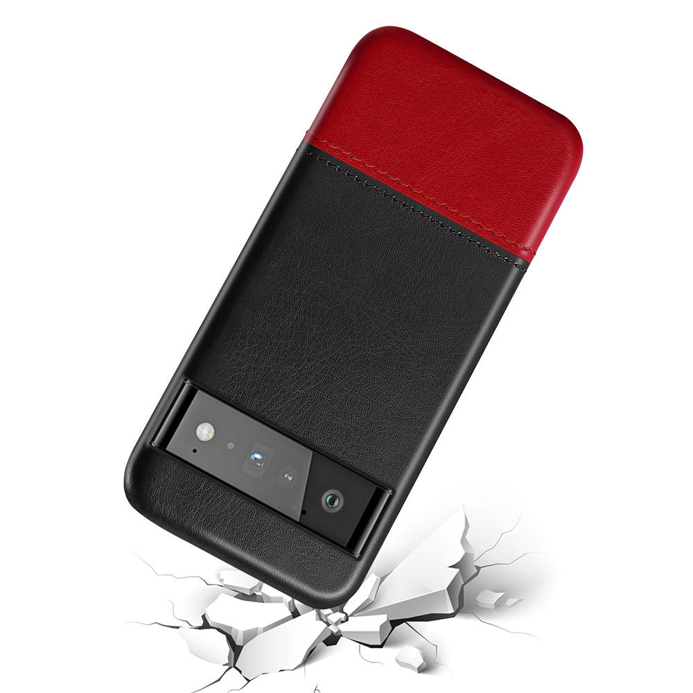 Leather Case For Google Pixel 6Pro Phone Protective Case,Black - CIVIBUY