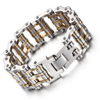 Wide Bicycle stainless steel men's Bracelet - CIVIBUY
