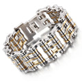 Wide Bicycle stainless steel men's Bracelet - CIVIBUY