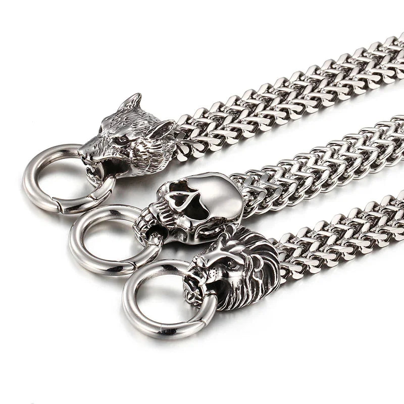 viking bracelet Stainless steel Wolf Bracelet for Men JM-S025 - CIVIBUY