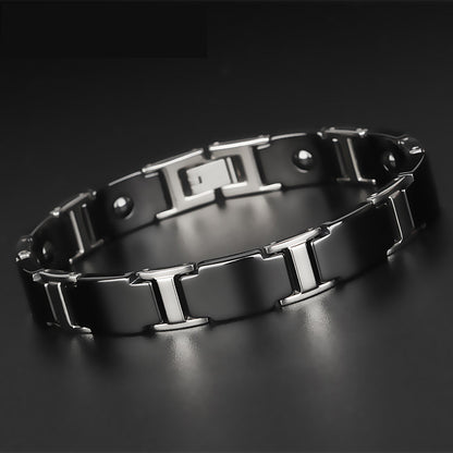 Bracelet for Men Tungsten Therapy for Arthritis Pain Relief Magnetic Bracelet KKS-T18 - CIVIBUY
