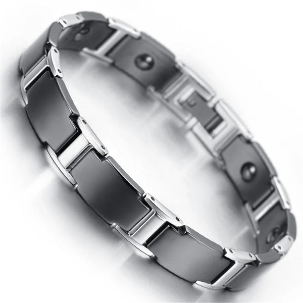 Bracelet for Men Tungsten Therapy for Arthritis Pain Relief Magnetic Bracelet KKS-T18