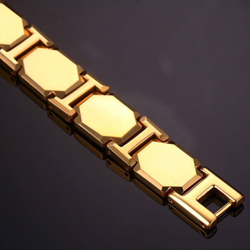 Magnetic Bracelets Tungsten Gold Bracelet for Arthritis Pain Relief –  CIVIBUY