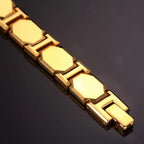 Mens Magnetic Bracelet Most Powerful Tungsten Gold bracelet - CIVIBUY