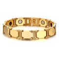 Mens Magnetic Bracelet Most Powerful Tungsten Gold bracelet - CIVIBUY