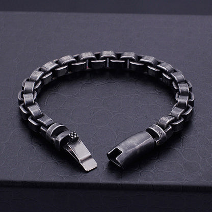 Korean Jewelry titanium steel casting Black Bracelet K2GV01 - CIVIBUY