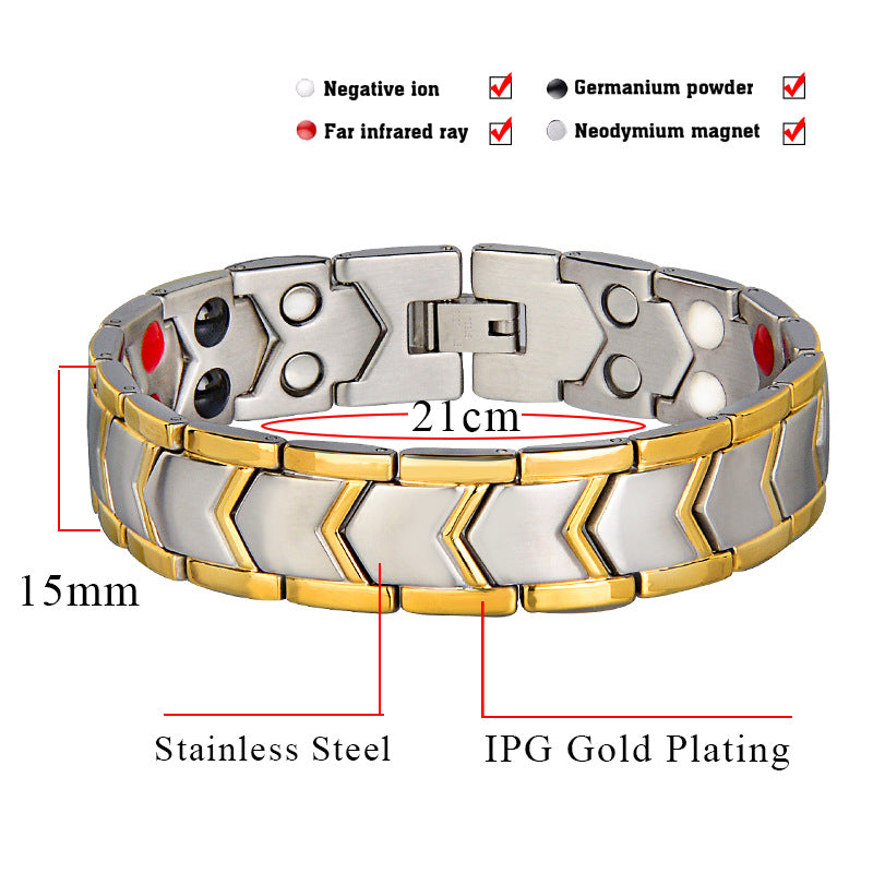 High Gauss Most Effective Powerful Men Magnetic Bracelet Benefits ANG-A70 - CIVIBUY