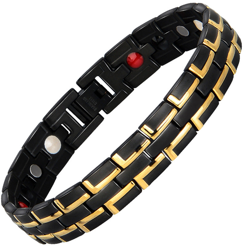 Titanium Stainless Steel Magnetic Therapy Bracelet Health Care Gift  ANG-A26 - CIVIBUY