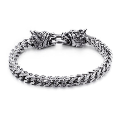 Viking bracelet civibuy lion bracelet metal rock men's bracelet K3K-02 - CIVIBUY