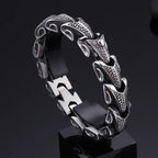 Viking bracelet, Mens stainless snake bracelet - CIVIBUY