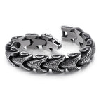 Viking bracelet, Mens stainless snake bracelet - CIVIBUY