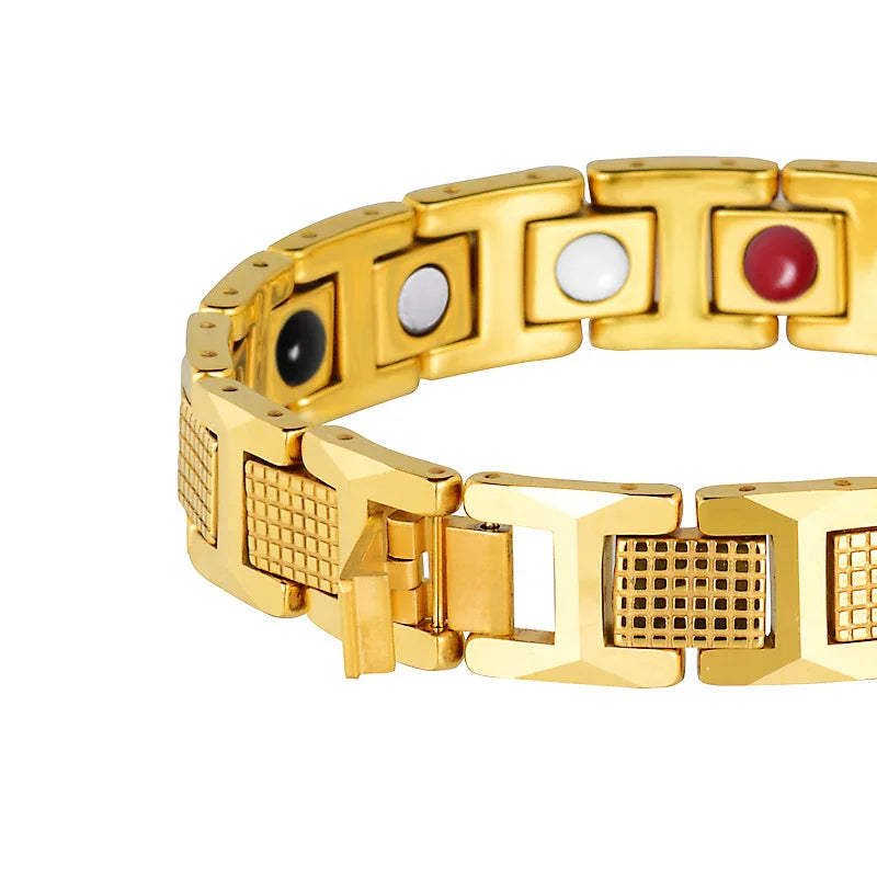 골드 티타늄 스틸 남성 팔찌 ANG-A06 - CIVIBUY