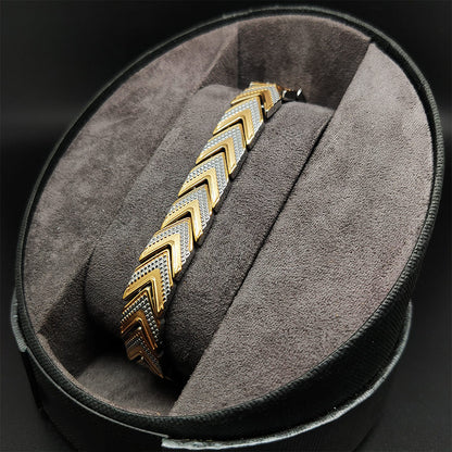 Powerful Mens Magnetic Bracelet for Arthritis Mens Gold Power  Bracelet - CIVIBUY
