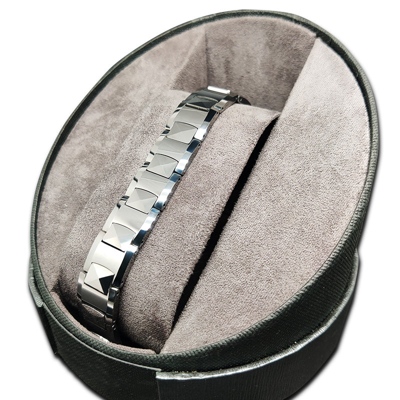 Tungsten magnetic bracelets for Pain Relief Arthritis Migraine Headaches - CIVIBUY