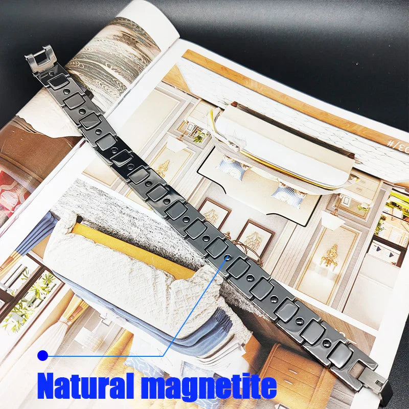 Tungsten magnetic bracelets for Pain Relief Arthritis Migraine Headaches - CIVIBUY