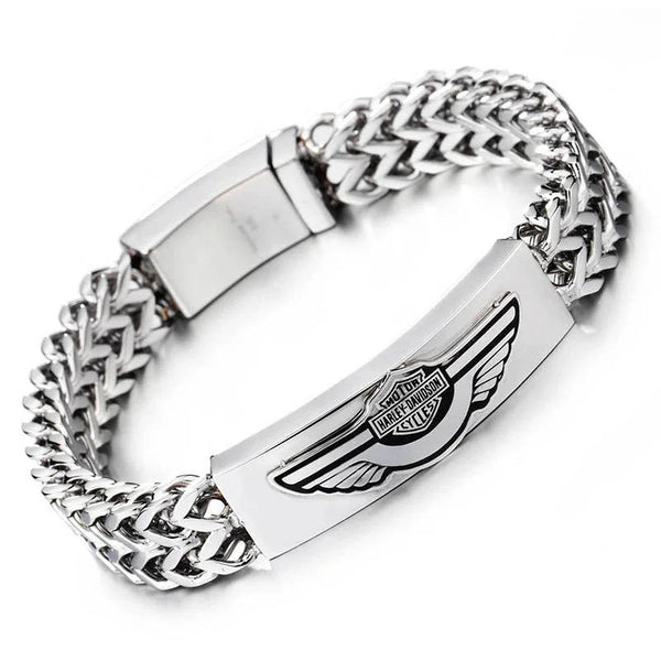 モーター 自転車 ステンレス メンズ ブレスレット