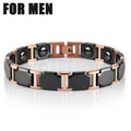 Couple Tungsten Bracelet with Magnet Therapy for Pain Relief - CIVIBUY