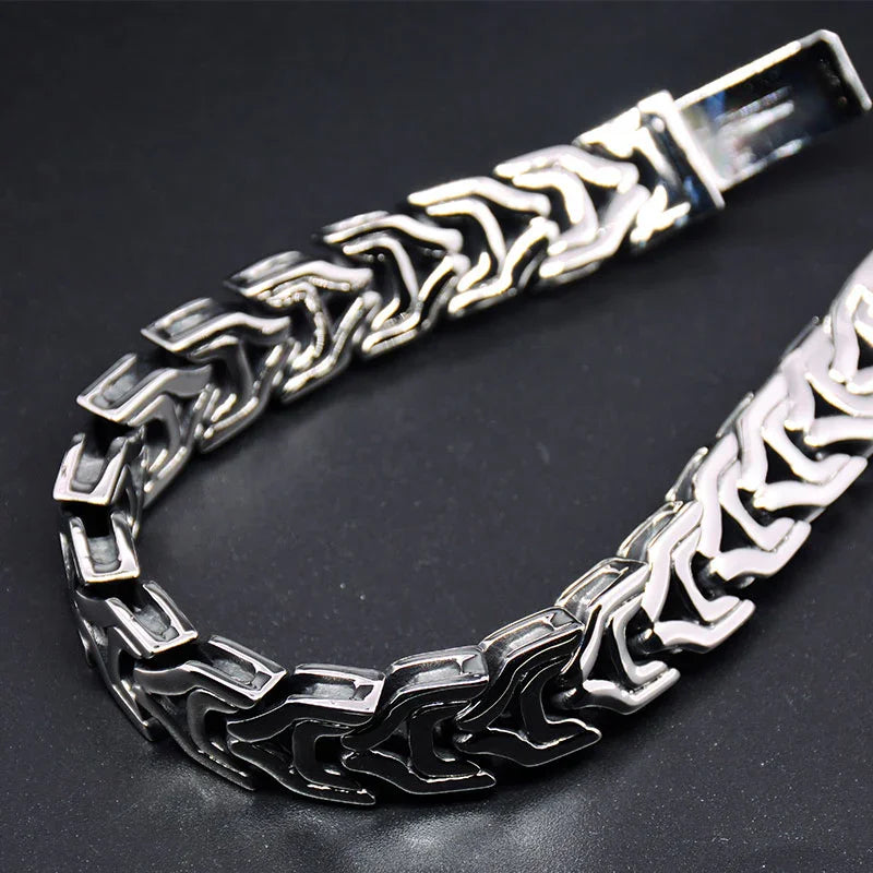 Viking bracelet Mens stainless steel bracelets wrist bracelet Wolf jewelry - CIVIBUY