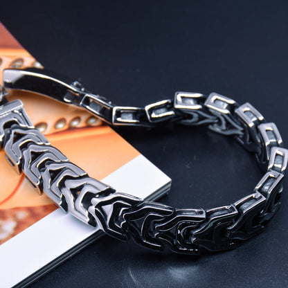 Viking bracelet Mens stainless steel bracelets wrist bracelet Wolf jewelry - CIVIBUY