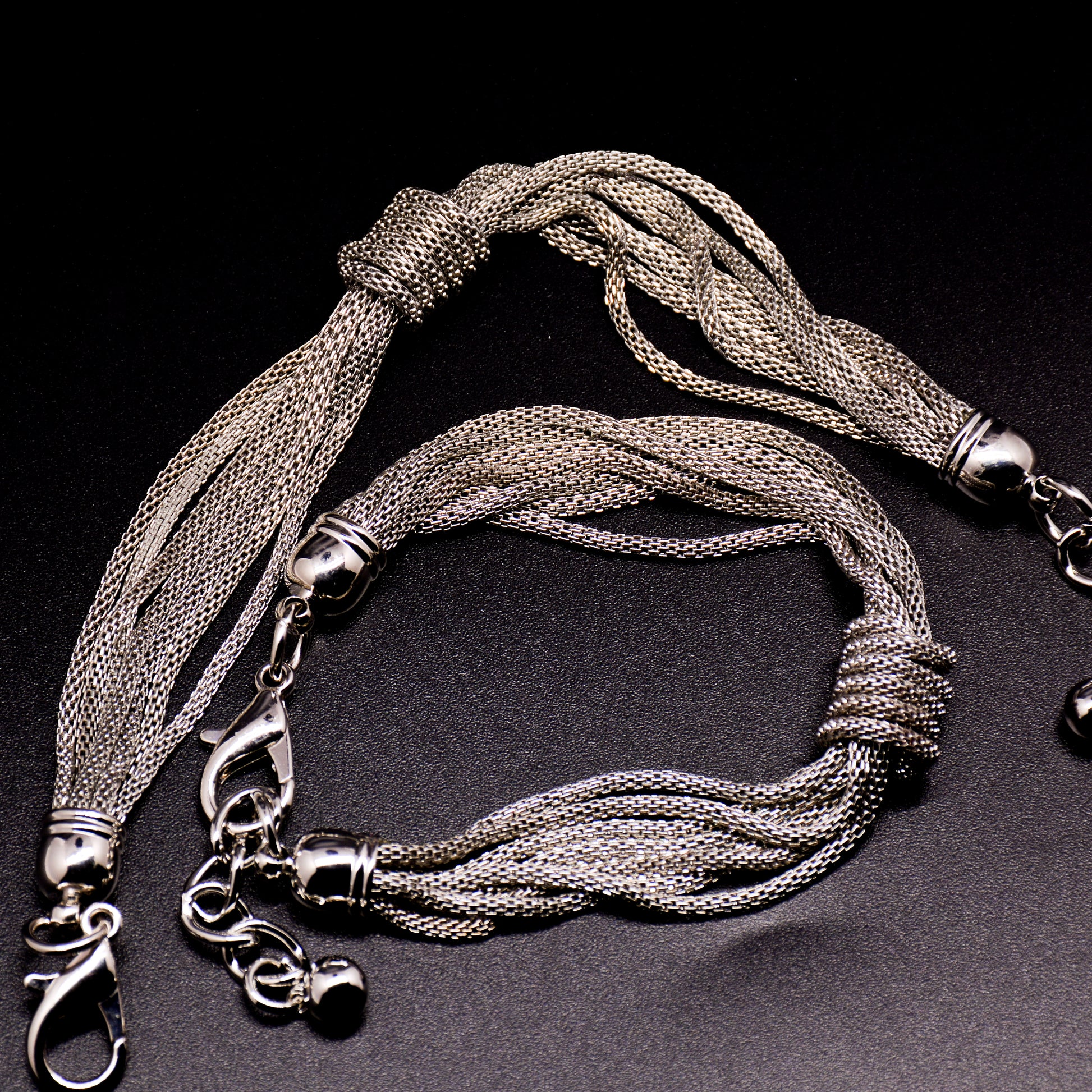Ladies ' Banquet Multilayer chain woven silver bracelet Women bracelet - CIVIBUY