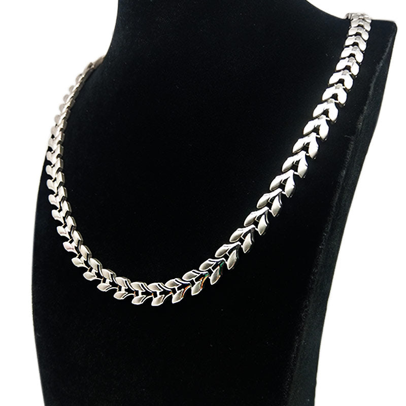 Women’s Stainless Magnetic Therapy Necklace for Headaches and Blood Circulation - CIVIBUY