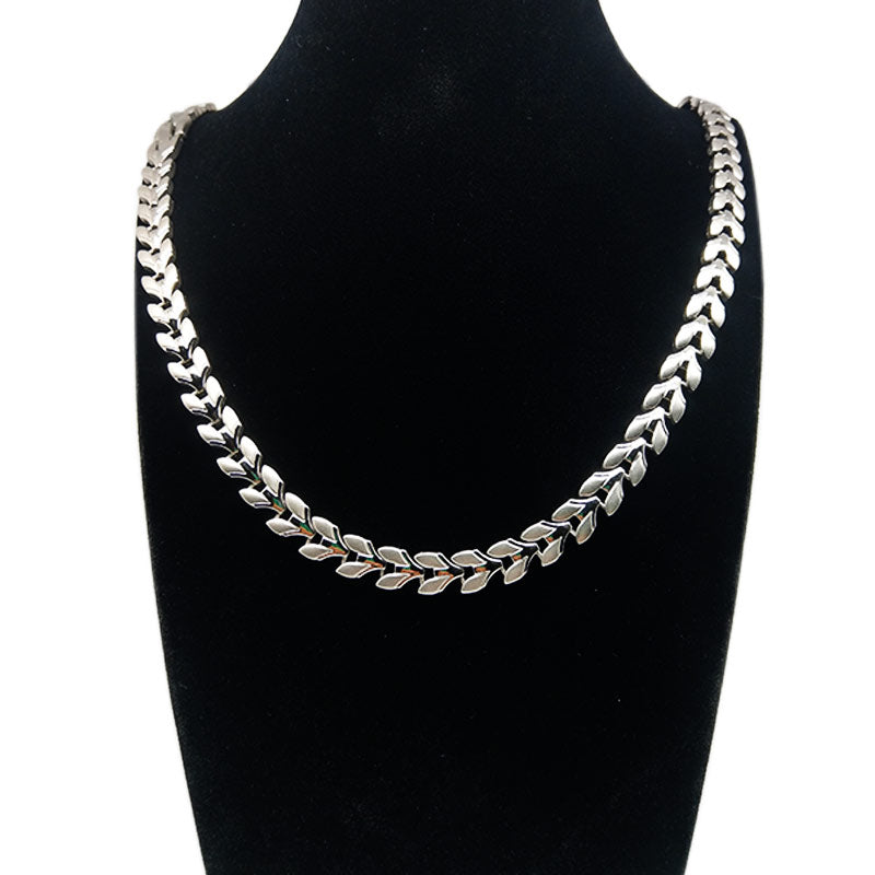 Women’s Stainless Magnetic Therapy Necklace for Headaches and Blood Circulation - CIVIBUY