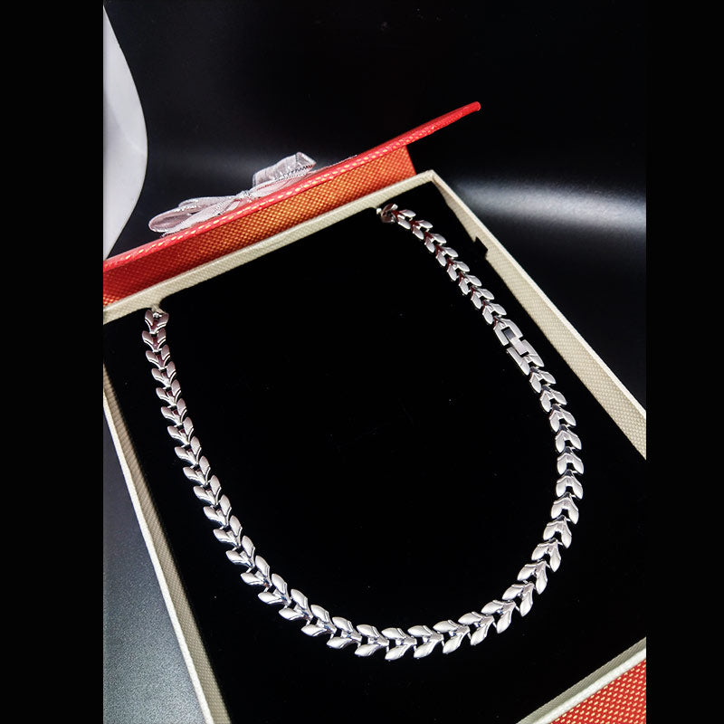 Women’s Stainless Magnetic Therapy Necklace for Headaches and Blood Circulation - CIVIBUY