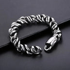 Cuban Bracelet Fashion Link Chain Bracelet 8.7 Inch - CIVIBUY