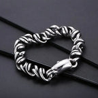 Cuban Bracelet Fashion Link Chain Bracelet 8.7 Inch - CIVIBUY