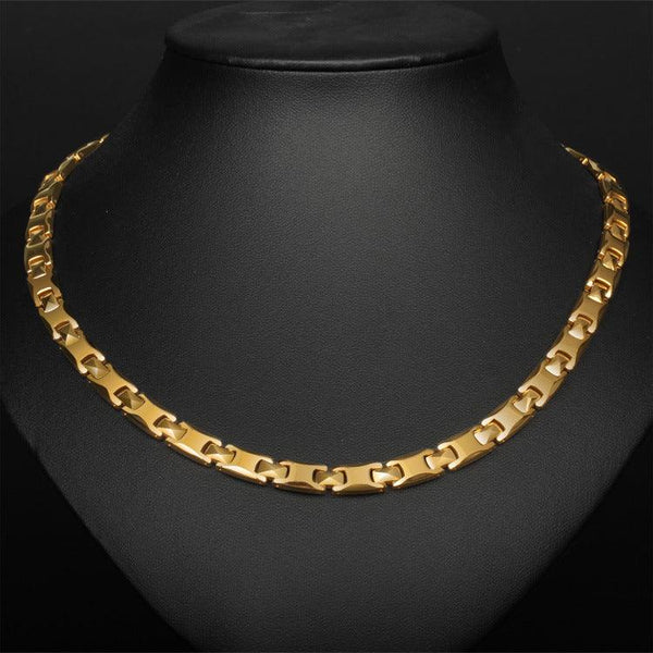 Magnetic Chain Healing Arthritis Headaches Necklace Pure titanium necklace