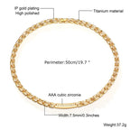 Gold necklace Magnetic Therapy Necklace Stainless Steel Pain Relif Chain - CIVIBUY