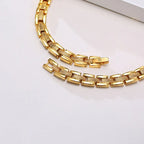 Gold necklace Magnetic Therapy Necklace Stainless Steel Pain Relif Chain - CIVIBUY