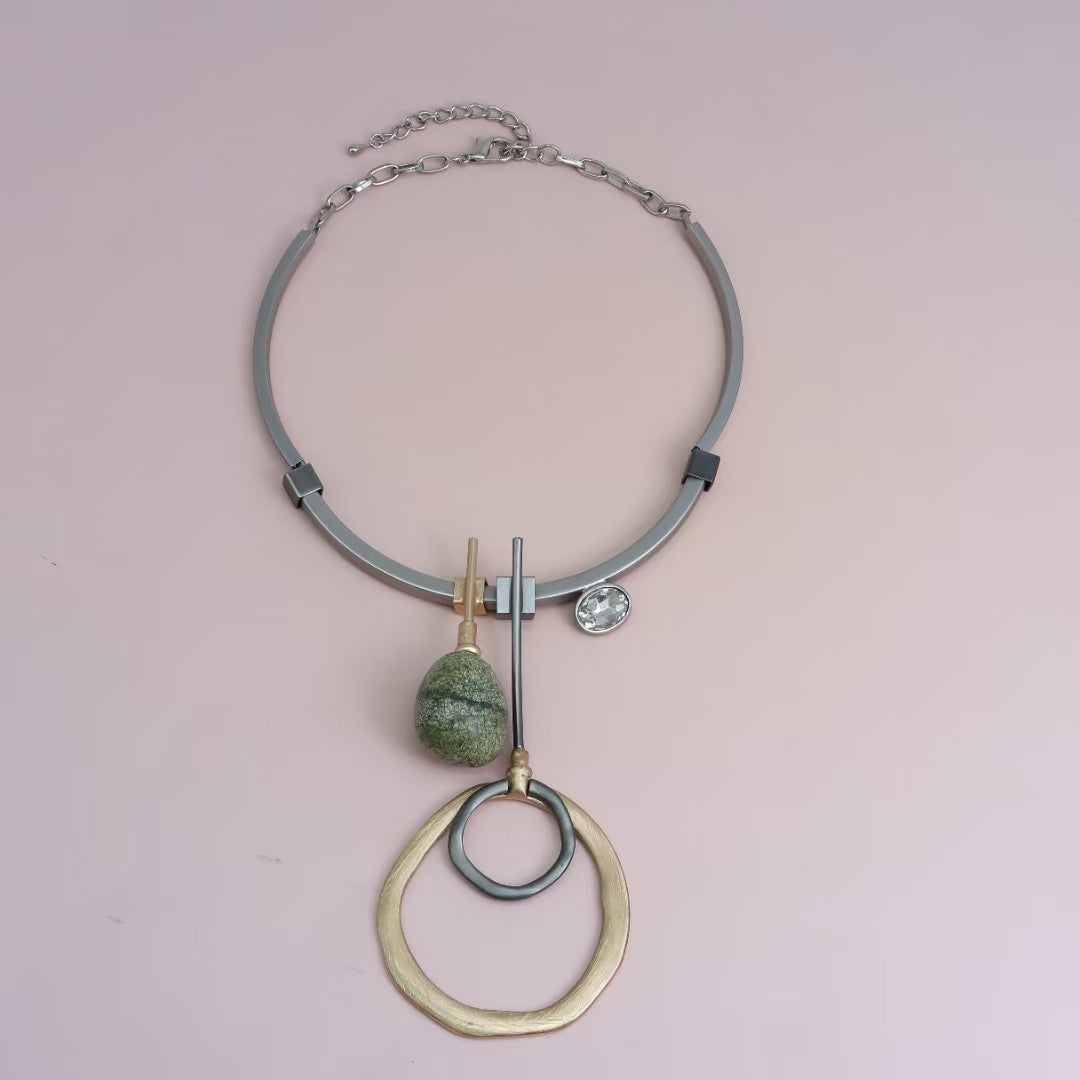 silvertone Layering Necklace choker necklace NN6K-A7【wholesale】 - CIVIBUY