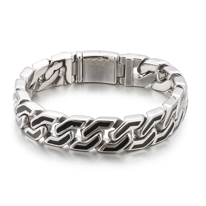 Mens stainless steel bracelets wrist bracelet Bicycle Chain - CIVIBUY