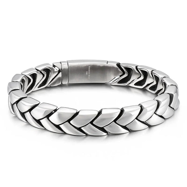 Northmen Wolf Bangle heren roestvrij schakel