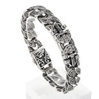 Viking Charms Gods‘ sword Cuban Chain Mens Large Steel Bracelet with Clasp - CIVIBUY