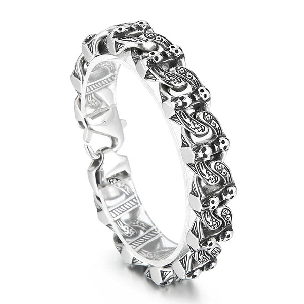 Mens Stainless Steel Franco Link Curb Chain Bracelet 2B12G-A