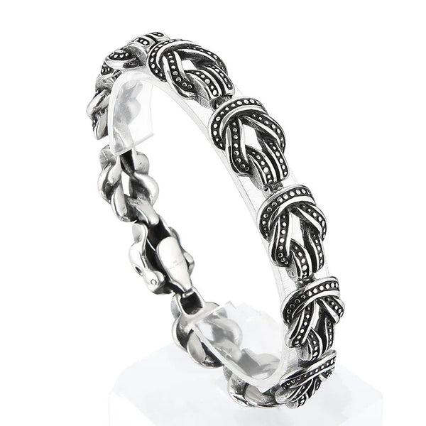 Mens Stainless Steel Franco Link Curb Chain Bracelet