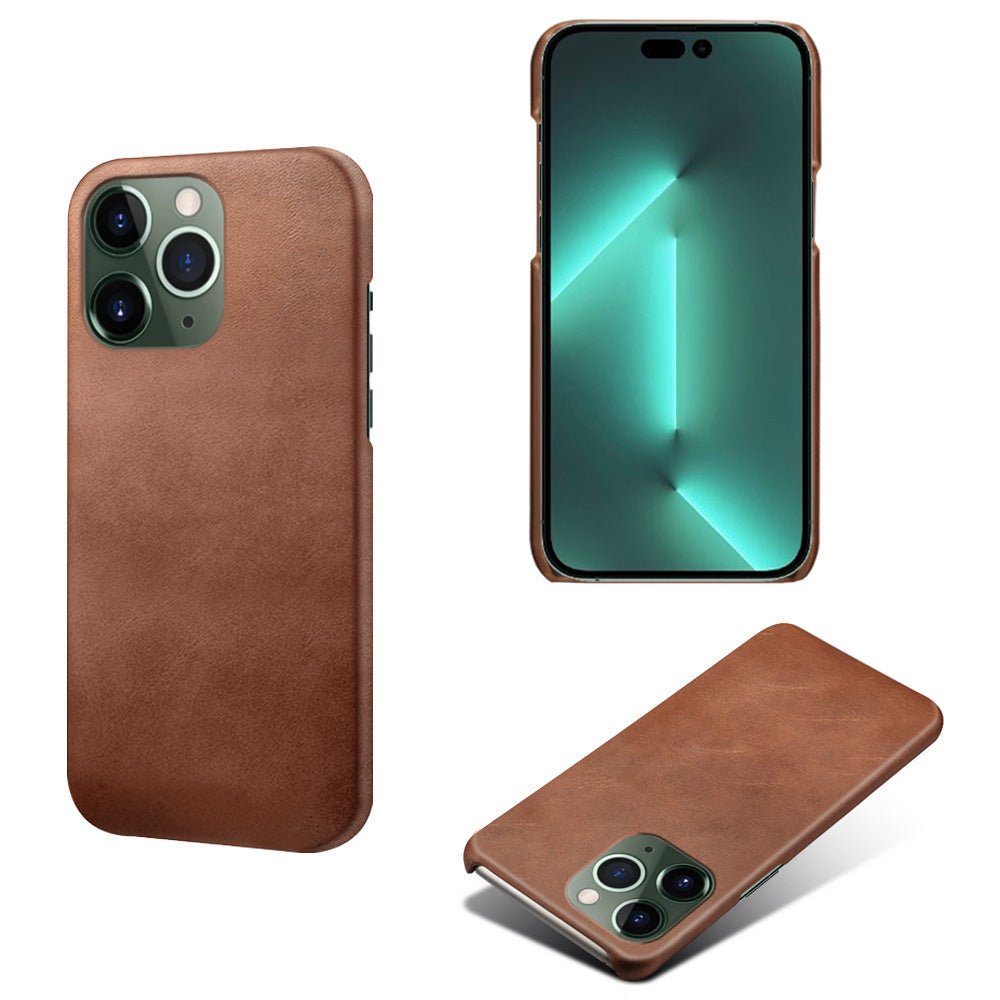 Compatible with iPhone14pro max Case Leather Classic Luxury Elegant Thin Cover - CIVIBUY