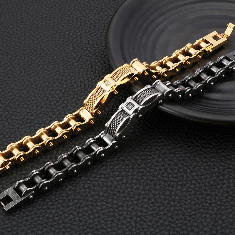 Men's Stainless Steel Chain Link Bracelet - CIVIBUY