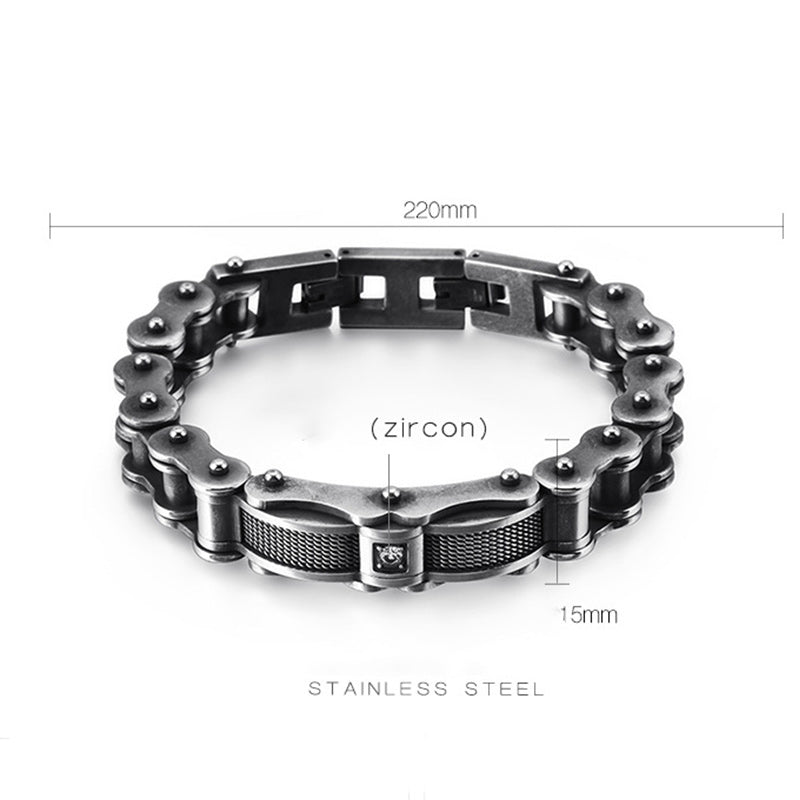 Men's Stainless Steel Chain Link Bracelet - CIVIBUY