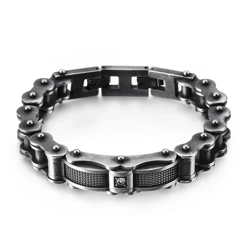 Men's Stainless Steel Chain Link Bracelet - CIVIBUY